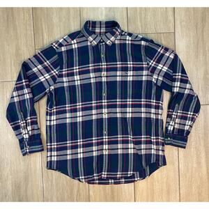 Vineyard Vines Classic Fit Tucker Shirt L Plaid Flannel Long Sleeve Cotton